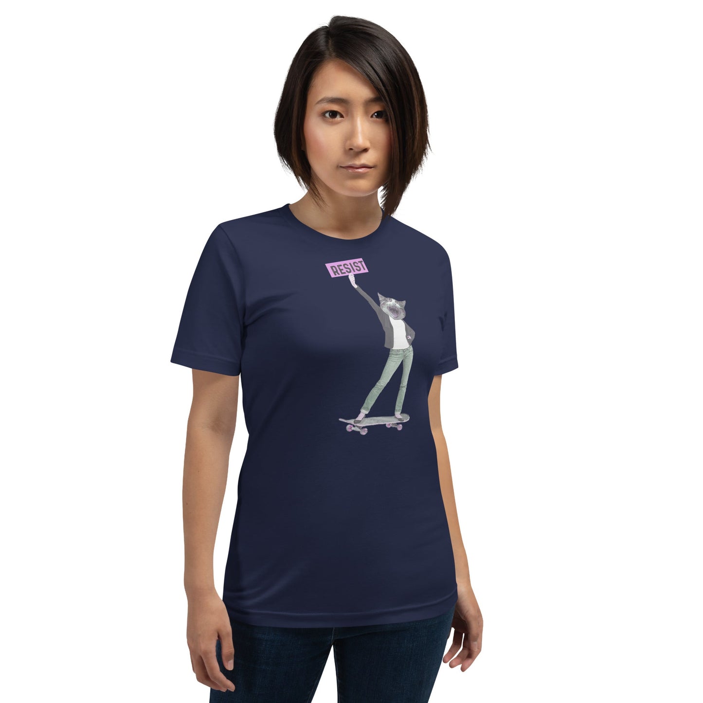 Resist unisex t-shirt - Cats on Wheels