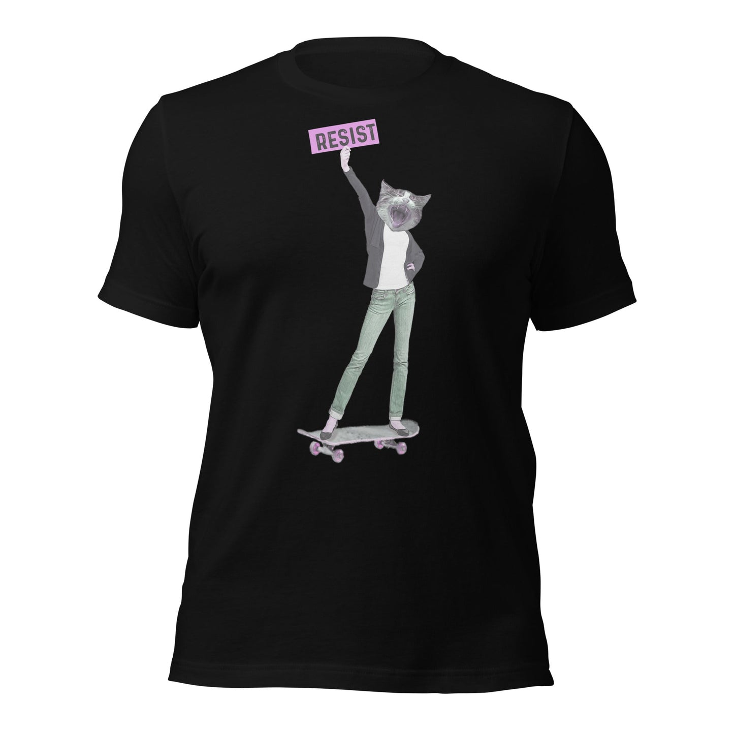 Resist unisex t-shirt - Cats on Wheels