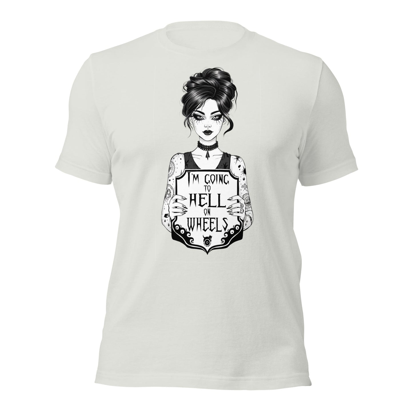 Going to Hell on Wheels t - shirt - Cats on Wheels