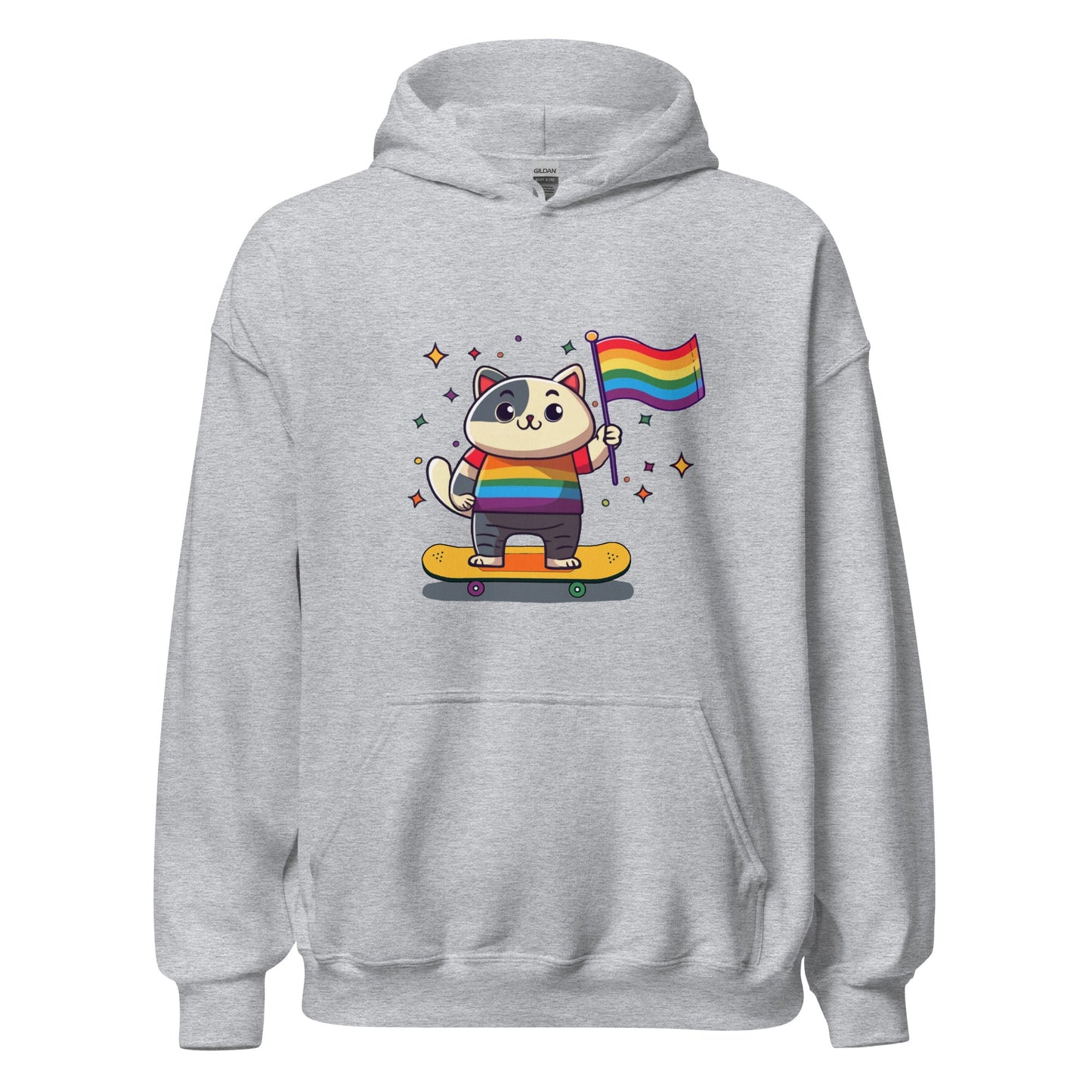 Proud to be a Skater Hoodie - Cats on Wheels