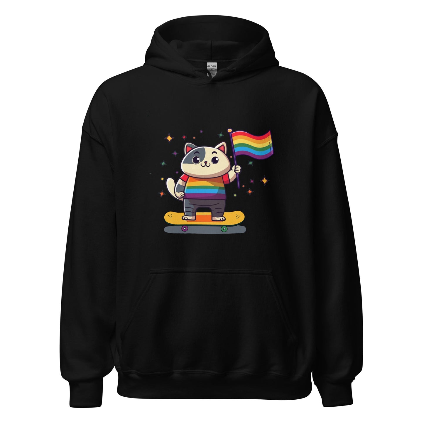 Proud to be a Skater Hoodie - Cats on Wheels